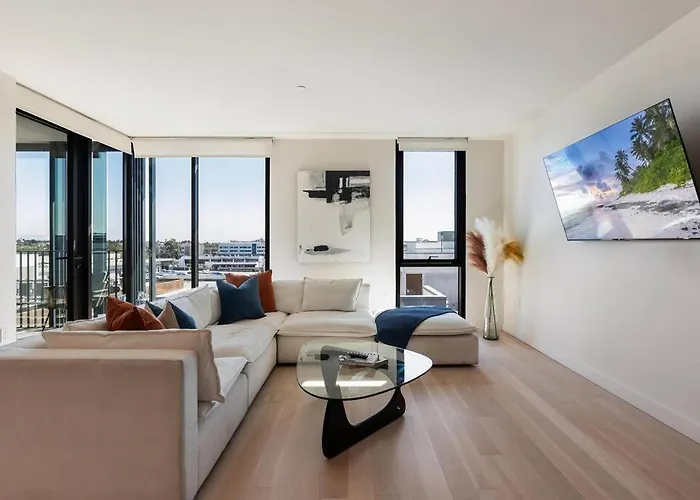 The Rose Quartz - Rooftop Pool, Gym Glamorous Santa Monica 2Br